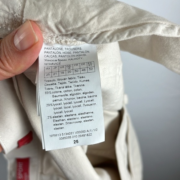 Marina Rinaldi Slim NWT Off-White Brushed Cotton Pants - Picture 12 of 12